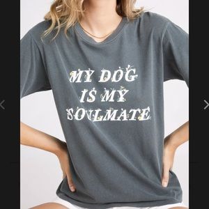 NWT Wildfox My Dog Is My Soulmate Graphic Tee